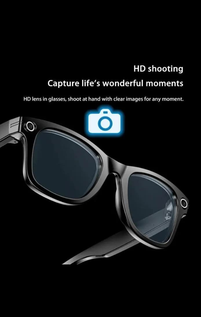 Smart Glass Camera Eye Glass – With LED Lamp + Bluetooth Speaker Model W-600 4