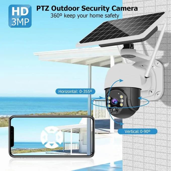 Solar Access Wireless Cctv Camera Solar Powered Wifi Hd 1080p Ip Camera 4