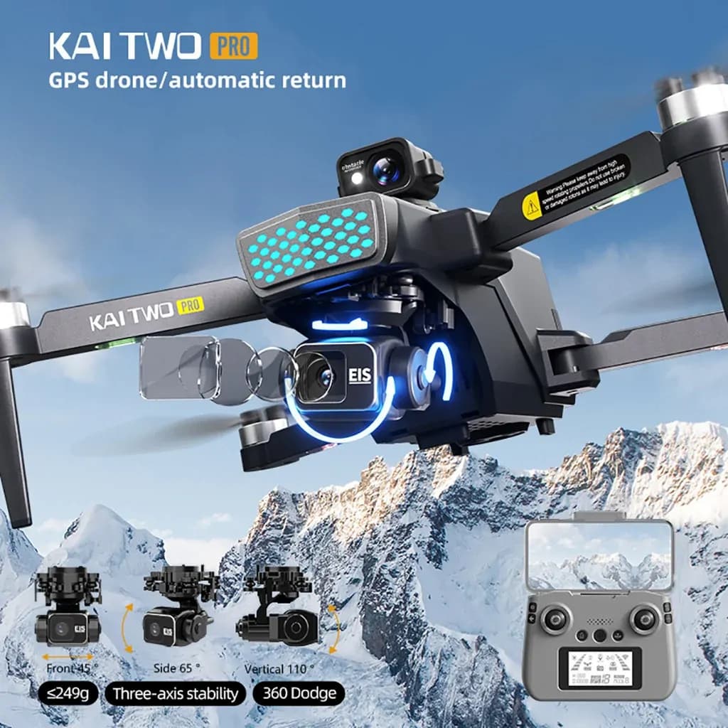 KAI TWO Pro 2KM GPS Professional Drone 5G Wi-Fi 4K HD Camera 2