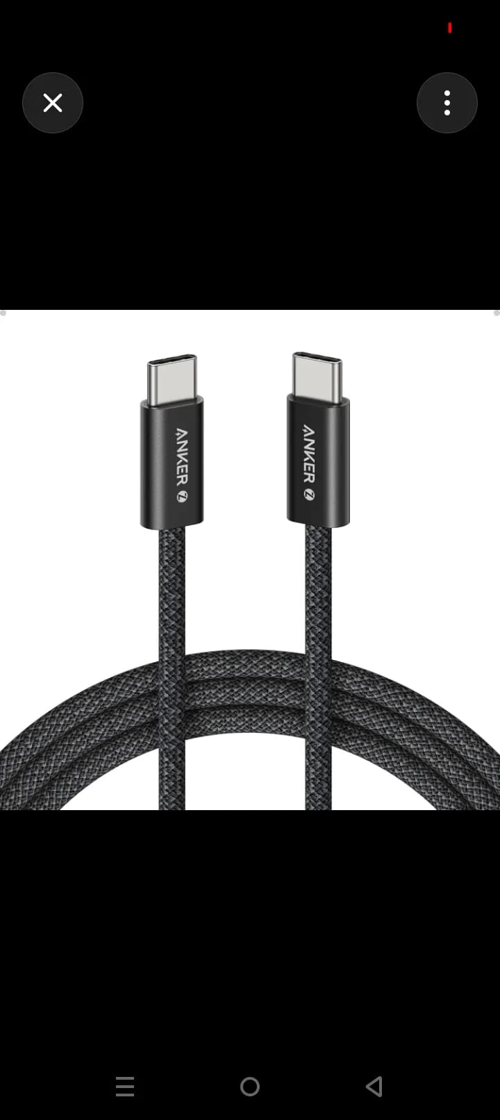 Anker Zolo USB-C to USB-C Cable 240W 6ft Black 4