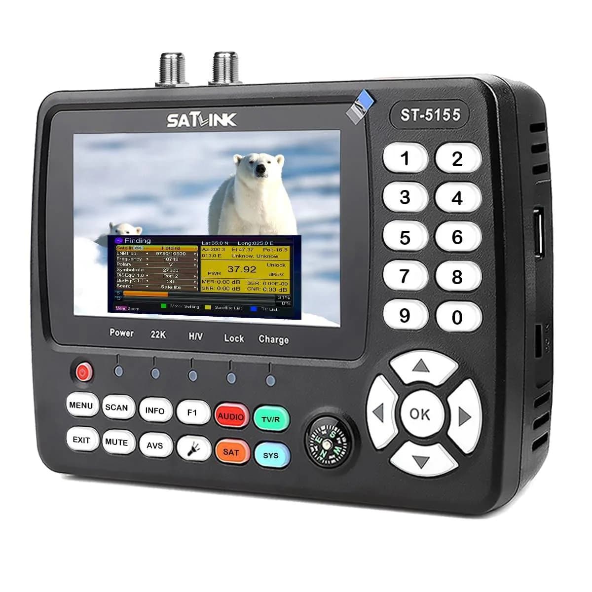 3.5" Satellite Signal Finder Video Meter & CCTV Tester 3
