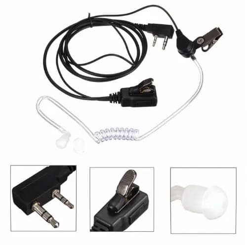 Baofeng Walkie Talkie Airtube Transparent Headset PTT 4