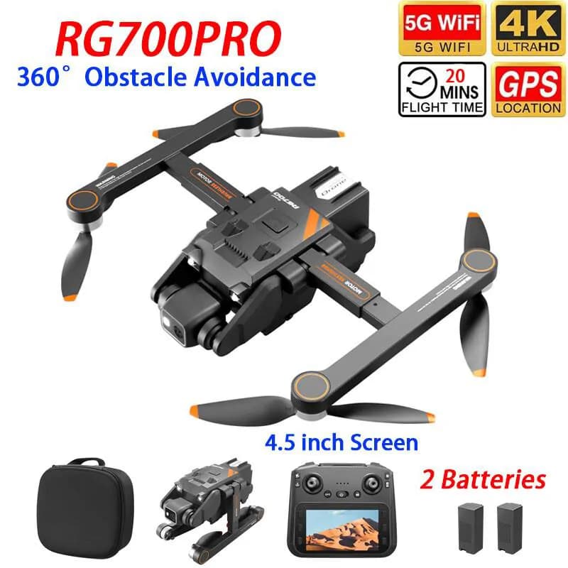 Professional K911 MAX GPS 4K Dual Camera Foldable Drone With Extra Battery 4