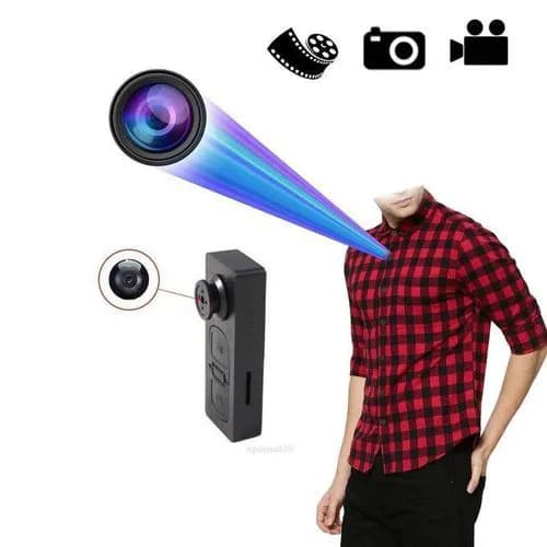 Hd Mini Dvr Shirt Button Hidden Recorder Spy Camera With Vibration Function 4