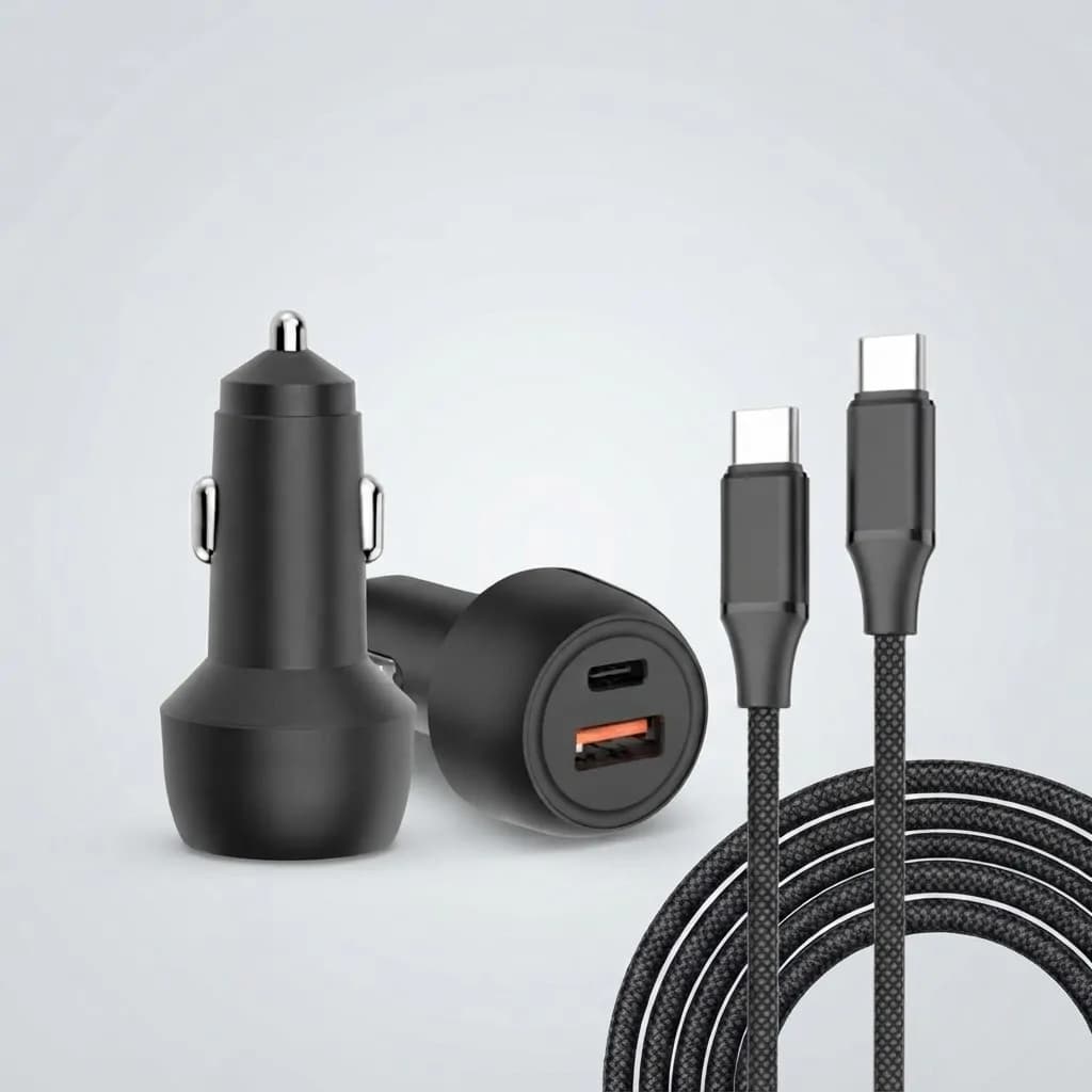Car Charger 48W Dual port A+C