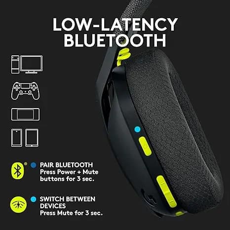 Logitech G435 Lightspeed Wireless Gaming Headset - Black | Lightweight over-ear headphones 5