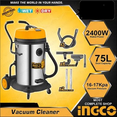 Industrial Vacuum Cleaner Wet And Dry - 75L 2