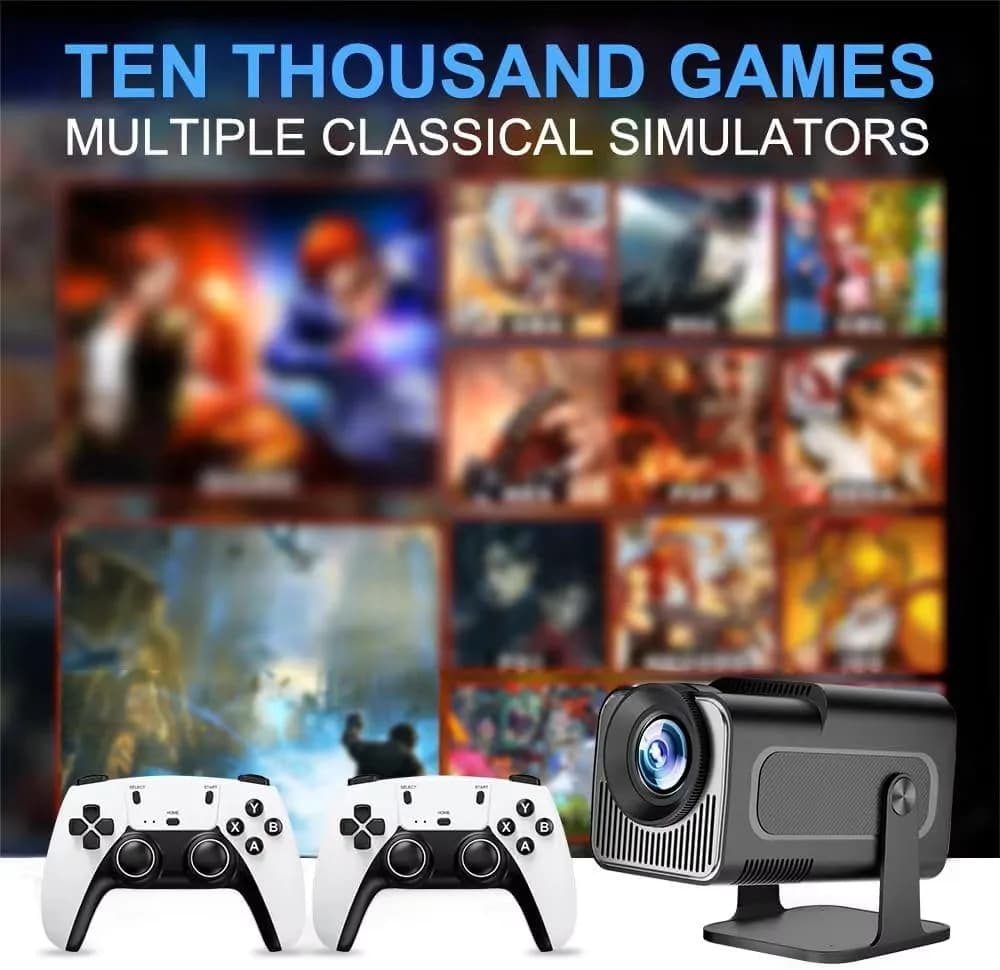 Amazon Amamzon Hcs350 Pro Android 11 Gaming Projector 64gb Tf Card Wireless Gaming Controller 2