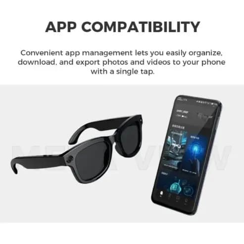 M01 Pro Smart Sunglasses 8MP HD Camera Video Ai Translation 4