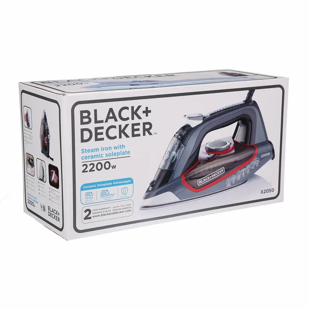 BLACK+DECKER X2050 2200W Steam Iron with Ceramic Soleplate 4