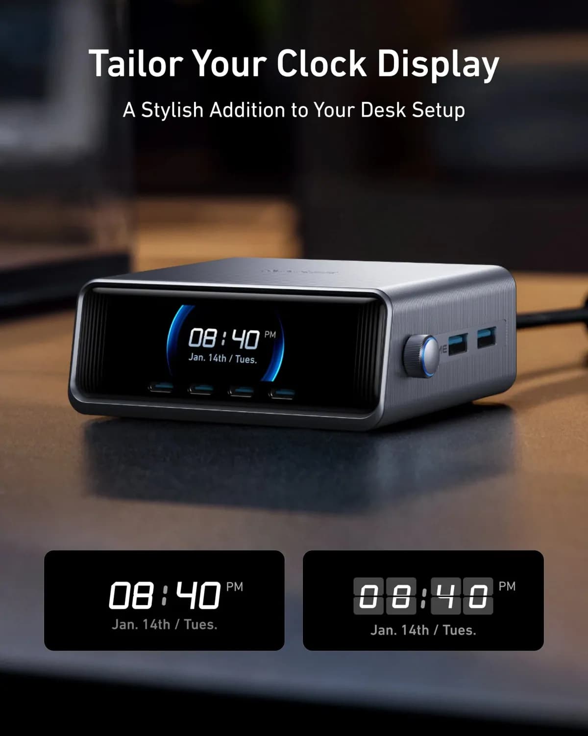 Anker Prime Charger- 250w Gan Prime Usb C Charging Station 6