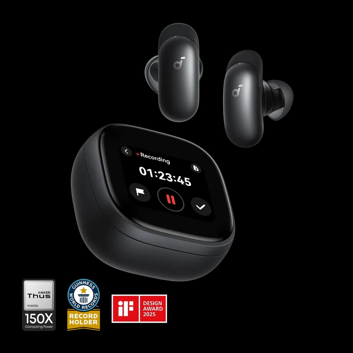 Anker  Soundcore Liberty 5 Pro Max  Earbuds 1.78" Amoled Touch 2