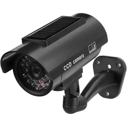 Outdoor/Indoor Solar-Powered Fake Surveillance Camera – Black 4