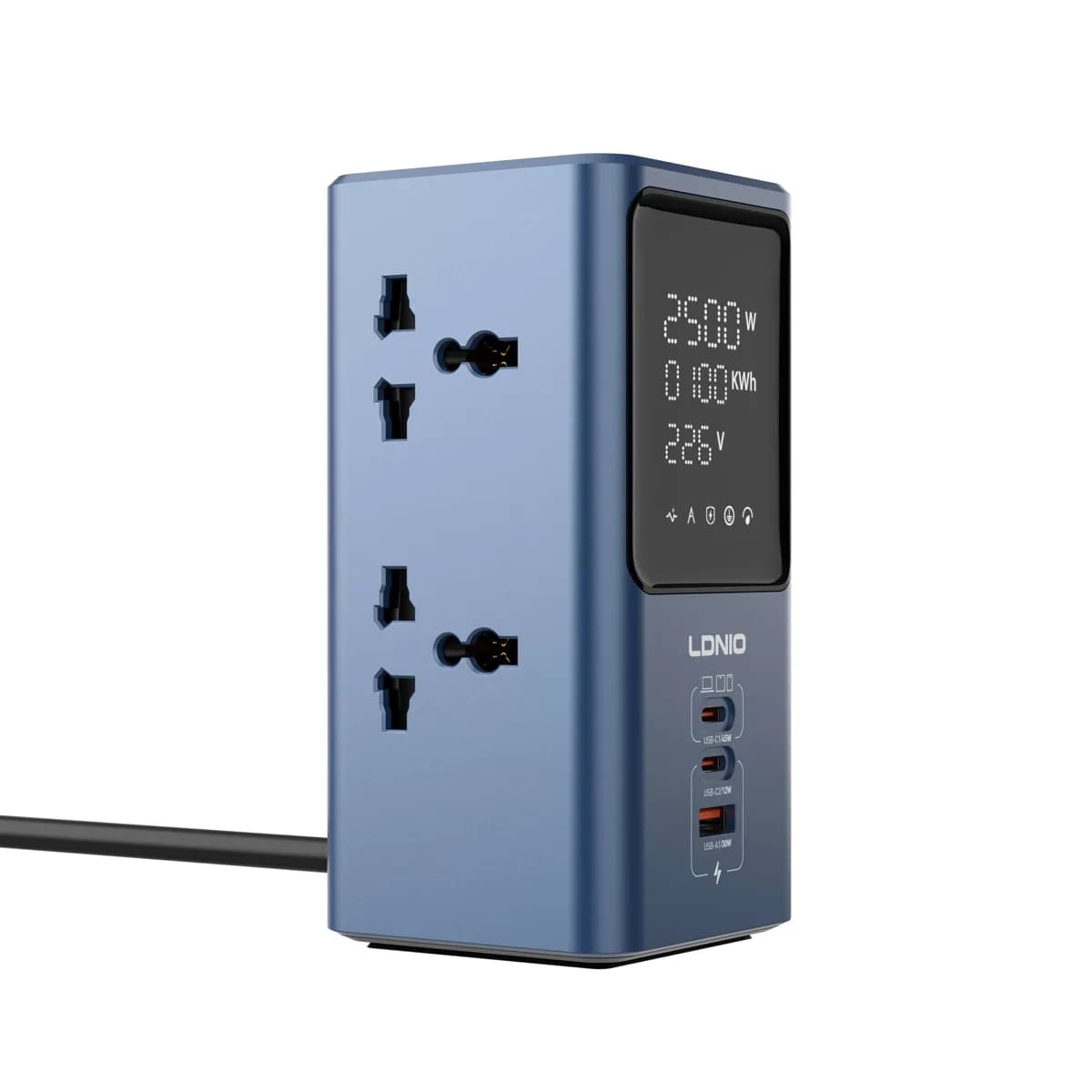 LDNIO SC2 45W Universal Power Strip Desktop Charger 3