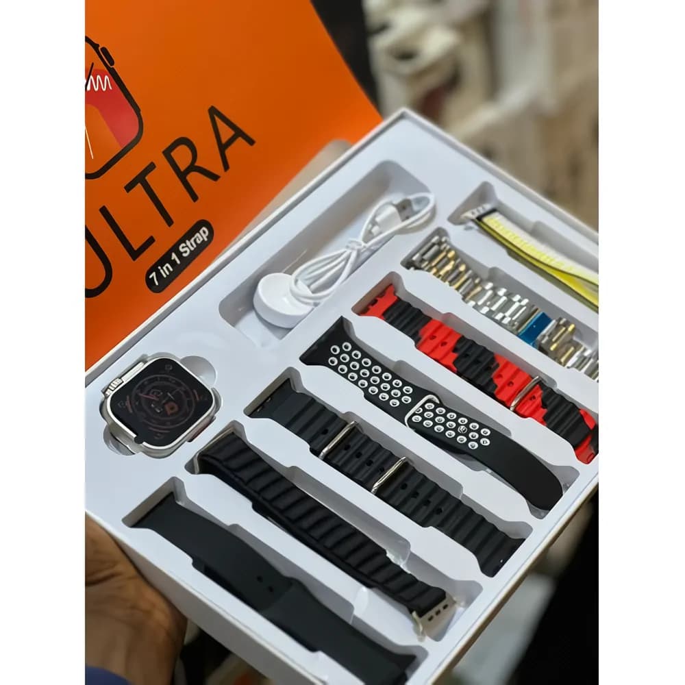 Ultra 8 Smart Watch With 7in1 Straps 6