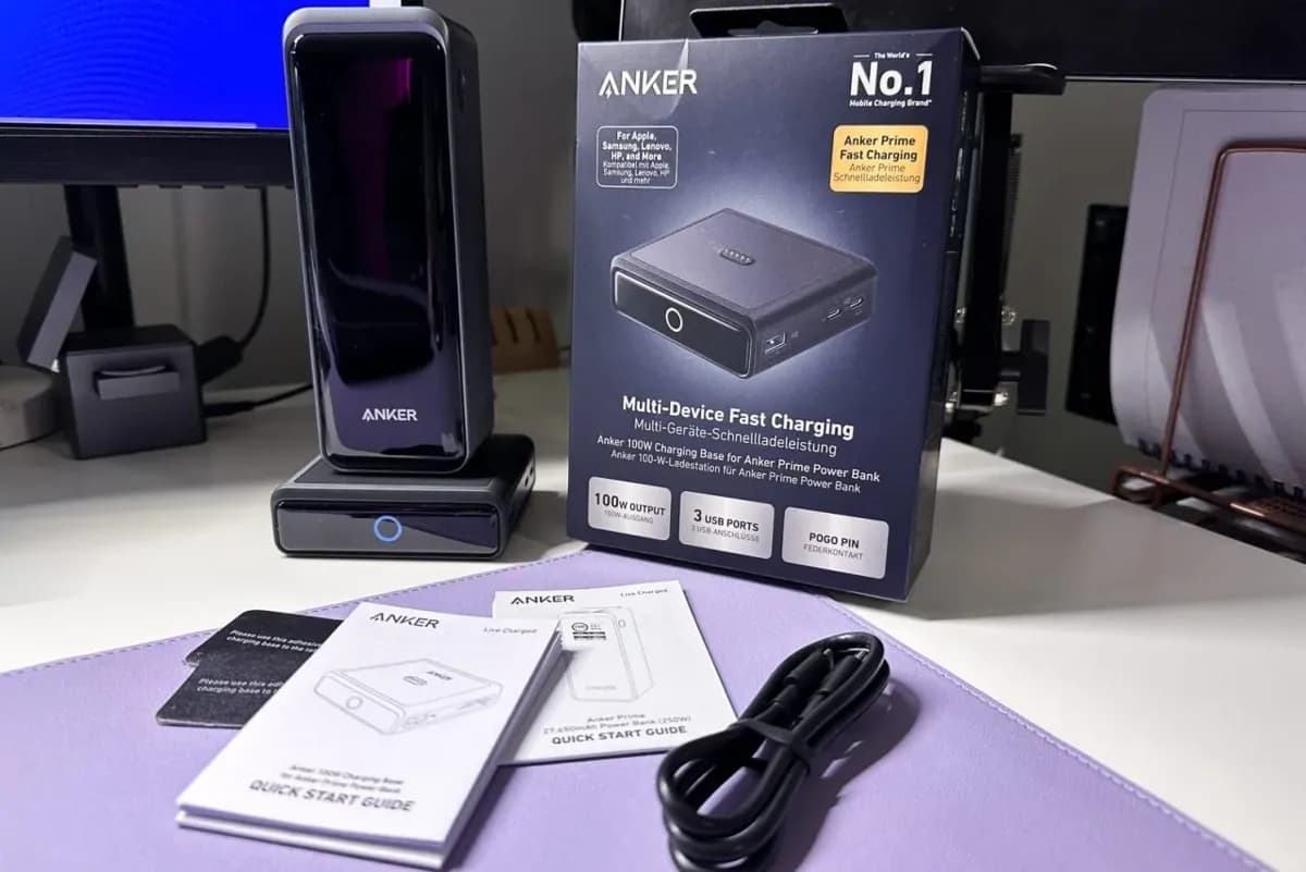 Anker Prime 250w Power Bank  100w  3 port Portable Charger 5