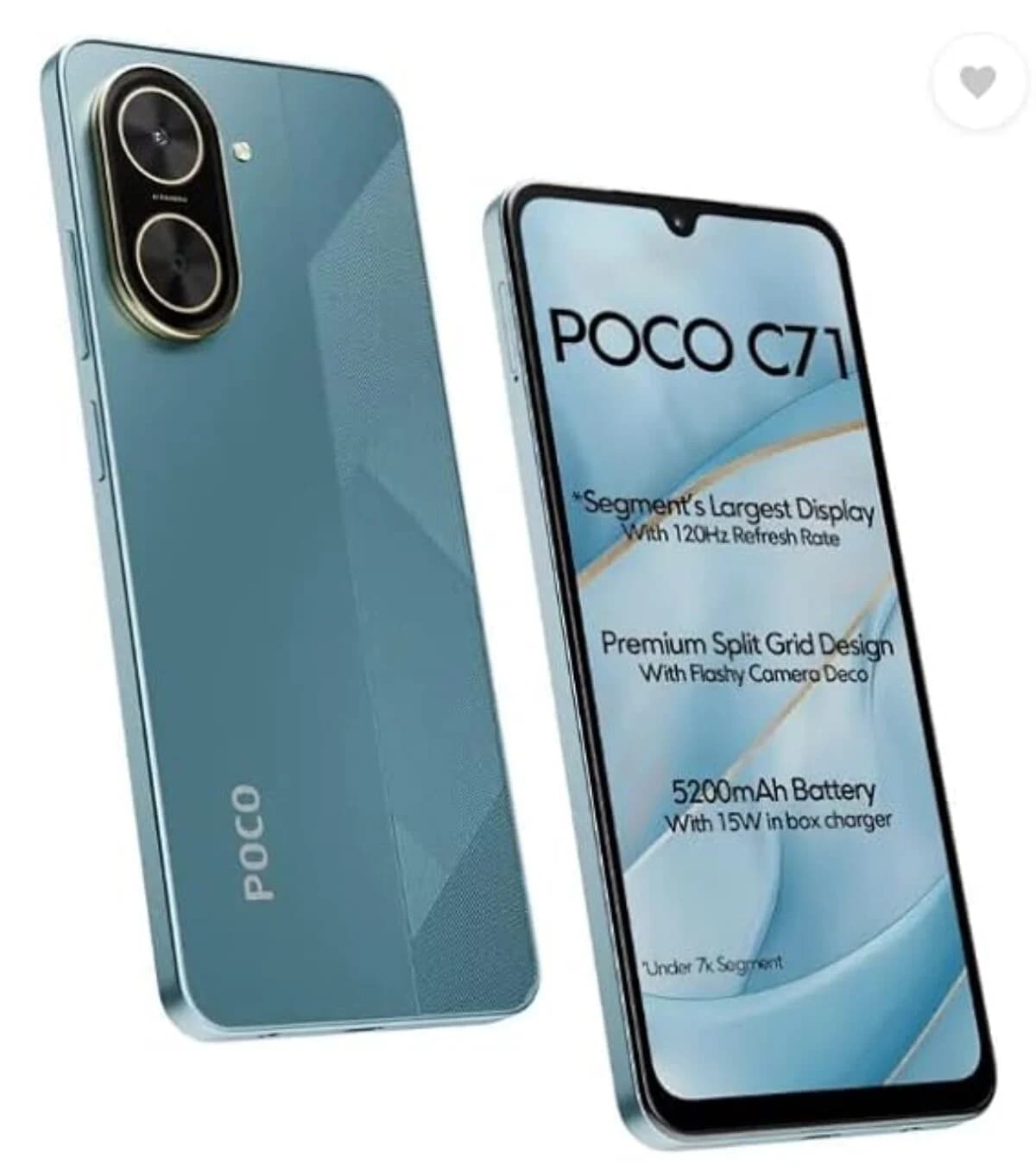 Poco C71 3gb Ram 64gb Rom 6.88 inch 5200mAh Android 15 4