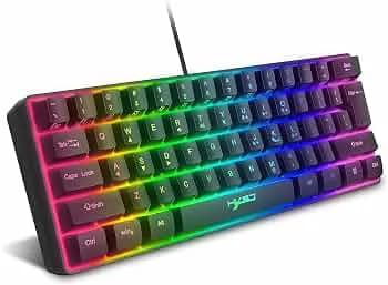 Gaming Rgb Keyboard For Gamers Usb Backlight Keyboard With Multiple Shor - Hxsj V700 - 61 Keys 2