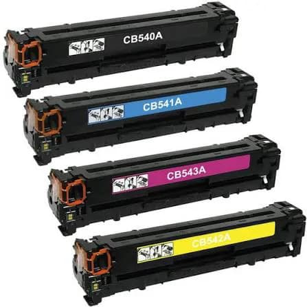 Replacement HP 125A Toner Cartridges Cb540a Cb541a Cb542a Cb543a 4