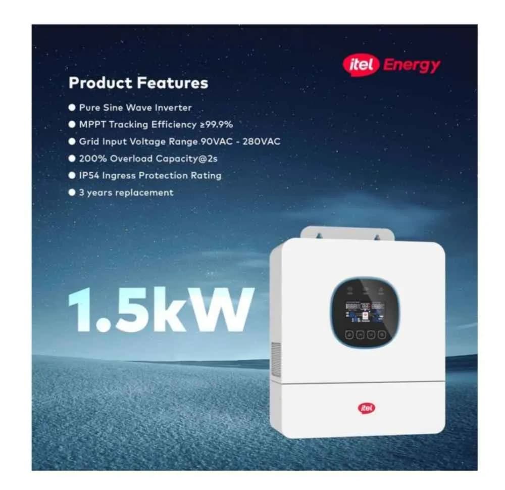 itel Energy 1.5KVA Hybrid Solar Inverter 3