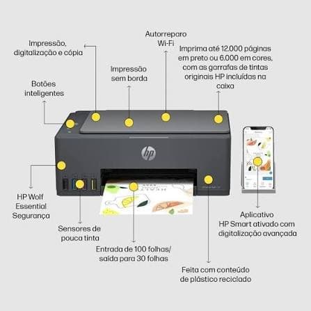 HP Smart Tank 581 Wireless All In One Printer Print Scan 2