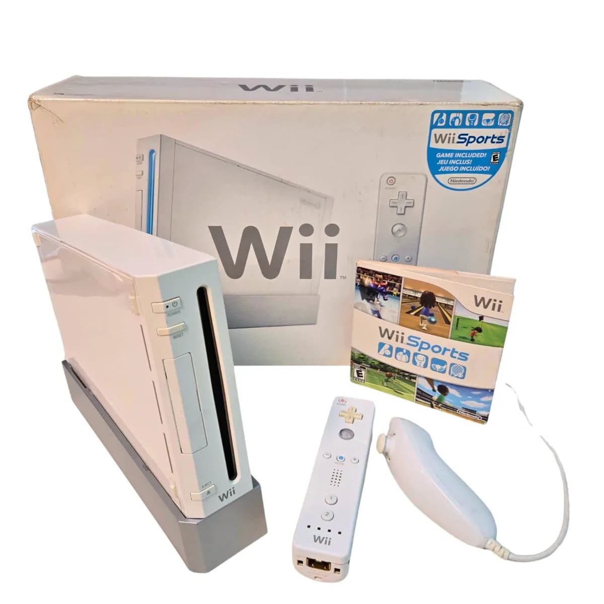 Nintendo Wii Console – 6 Preloaded Games Including Wii Sports 3