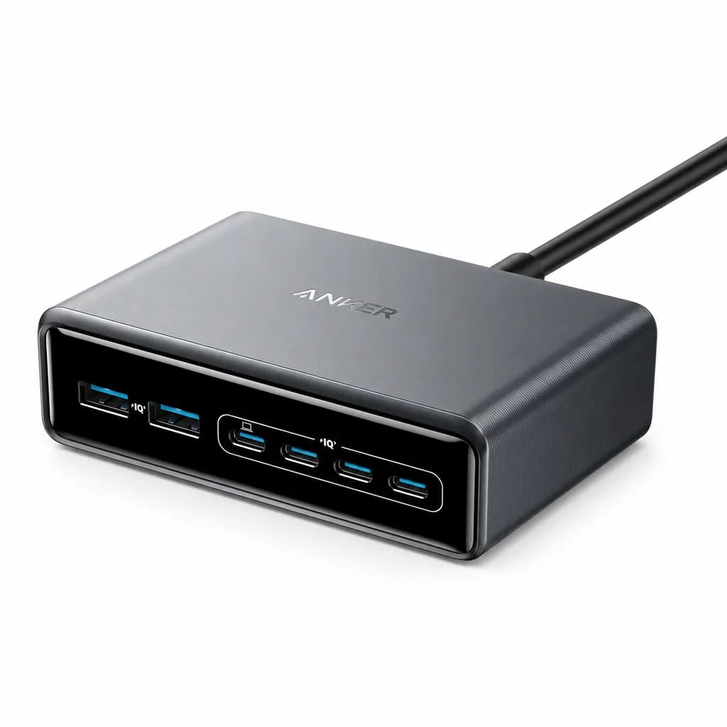 Anker Prime Charger - 200w 6-port Gan Charging (usb-c & Usb-a)