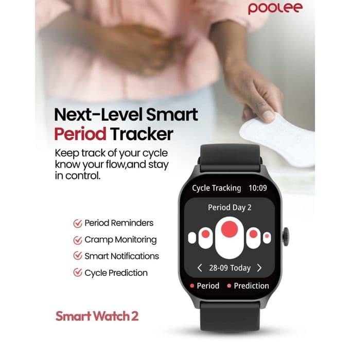 Poolee smart watch 2 HD screen 2.04" IP68 7000mAh black 4