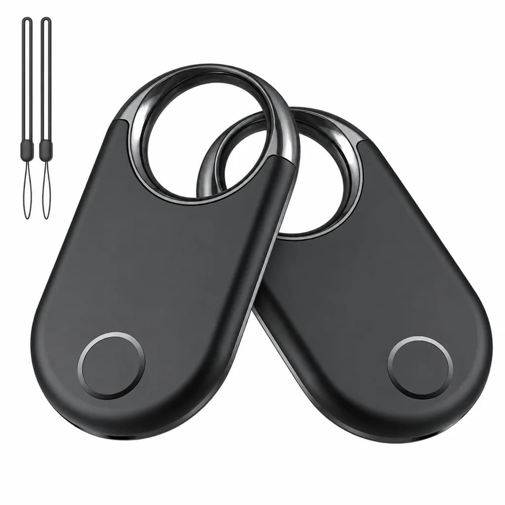 Black Smart Tracker for Apple Find My Luggage and Keys