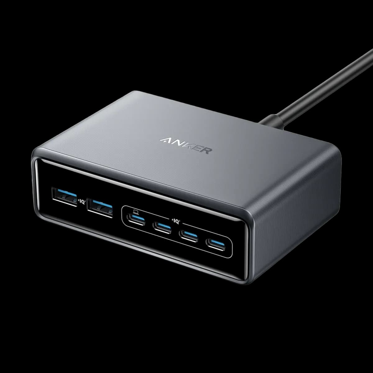 Anker Prime Charger 200w 6port Gan Charging Station  Black 2