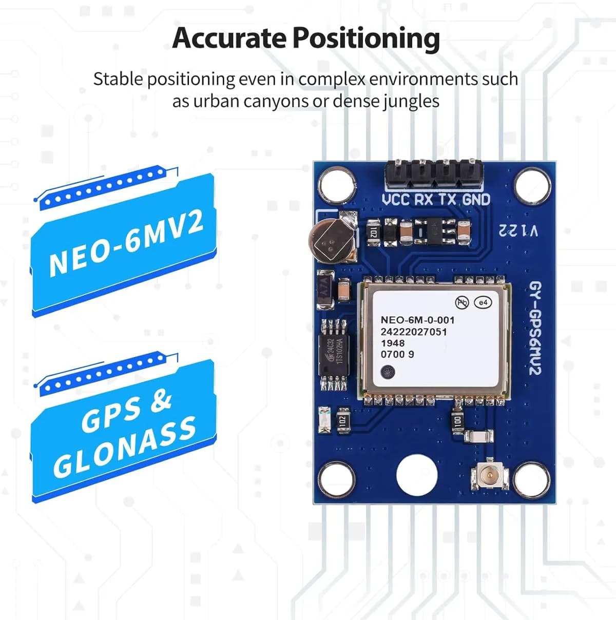 Tramigo Arduino NEO-6M V2 GPS Module for Arduino Projects 4