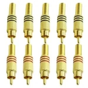 Bnc Cctv Av Connectors - 10 Pieces