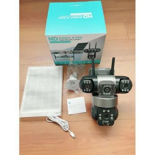 V380 8MP Triple Lens PTZ Solar Camera 3