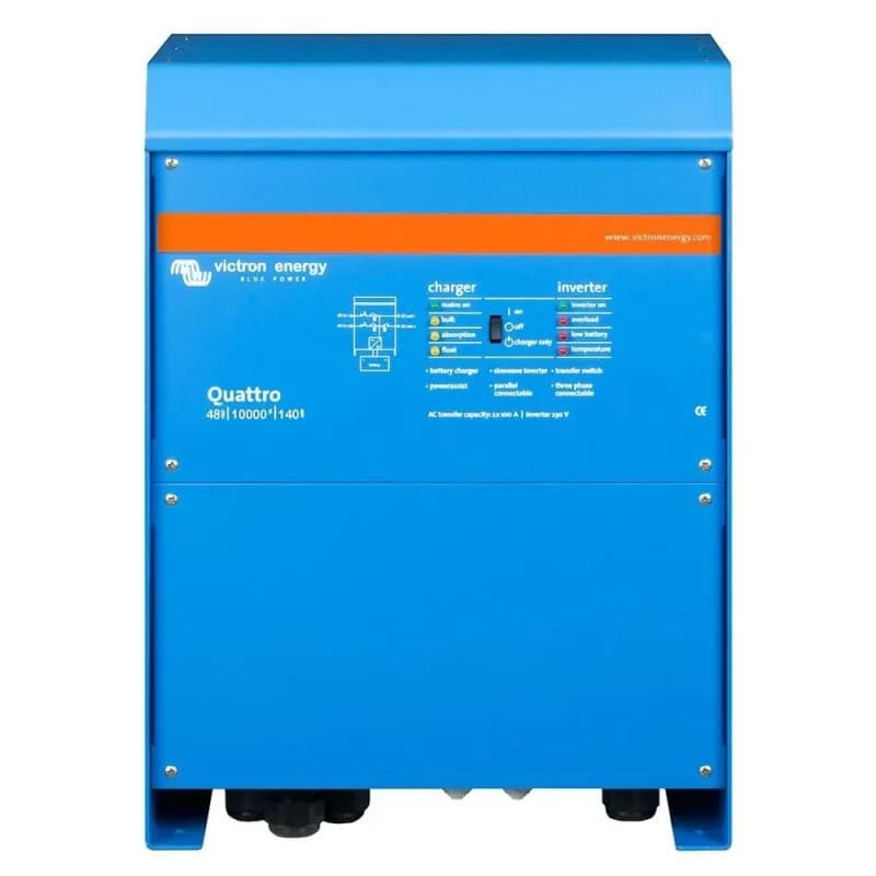 Victron Quattro 48V 10kVA 8000W Inverter Charger 140A 3