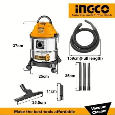 Ingco 12L 800W Wet Dry Vacuum 3