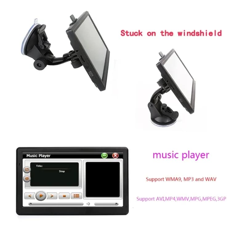 7 Inch HD Car GPS Navigator with Nigeria Map 5
