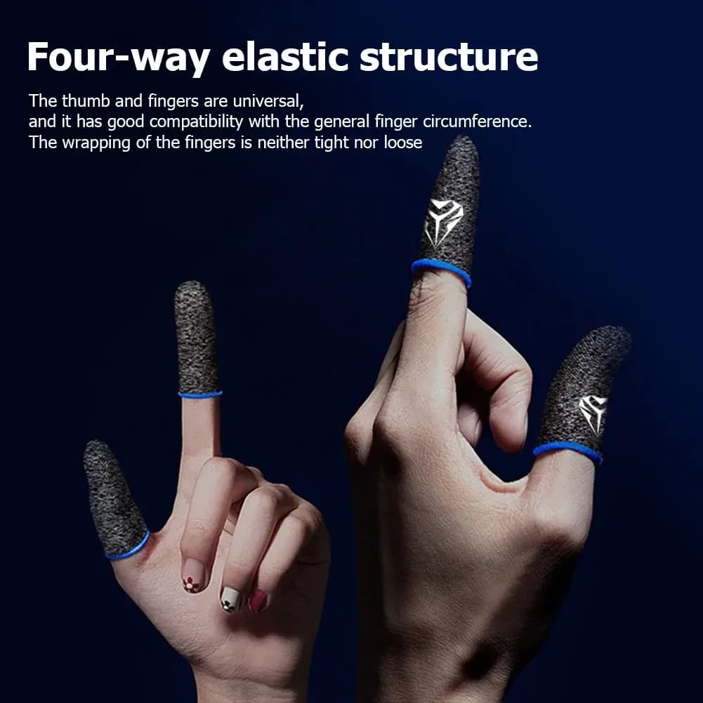 Mobile Game Controller Finger Sleeve - Blue 2