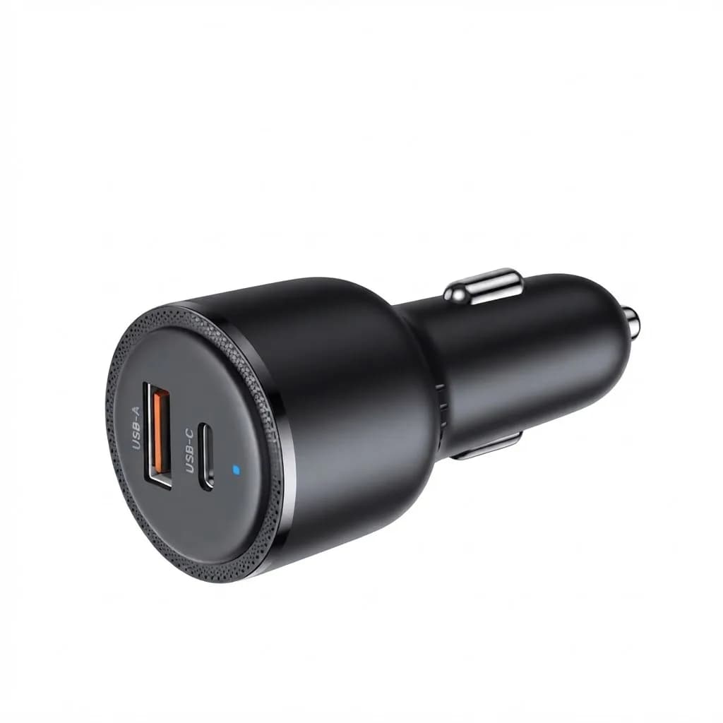 Car Charger 75W Dual port A+C, QC-17P 3