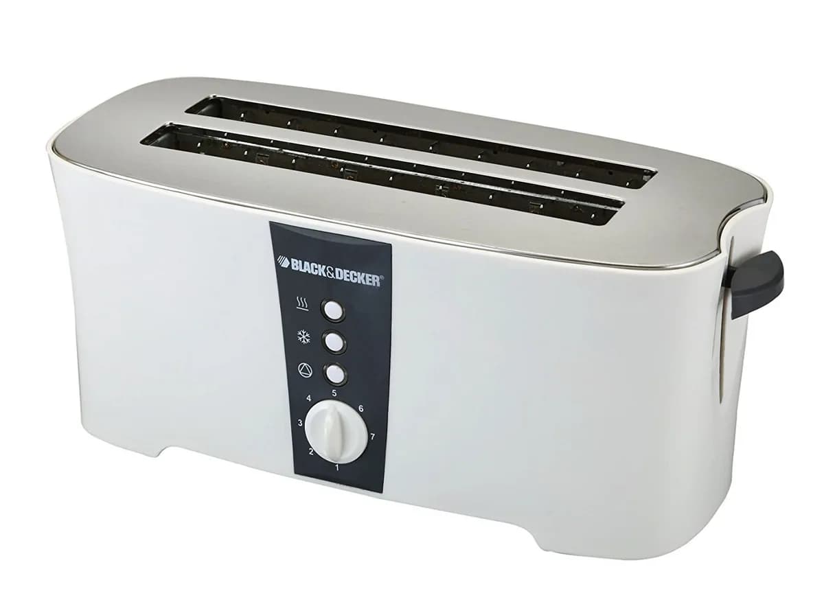 BLACK+DECKER ET124-B5 4-Slice Cool Touch Toaster 1350W 4
