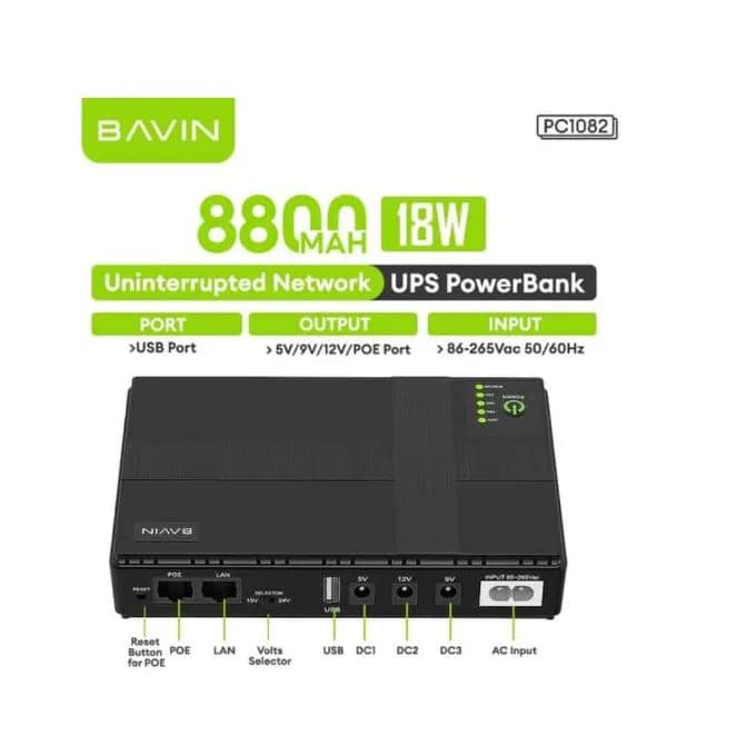 Bavin Original UPS 8800mah DC Router power bank 3