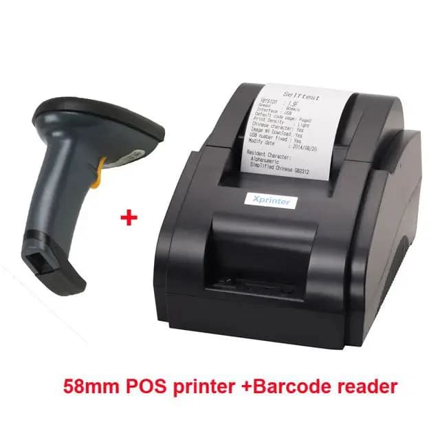 Xprinter 58mm POS Thermal Receipt Printer with Scanner 3