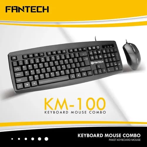 FANTECH USB WIRED KEYBOARD AND MOUSE COMBO KM100 3