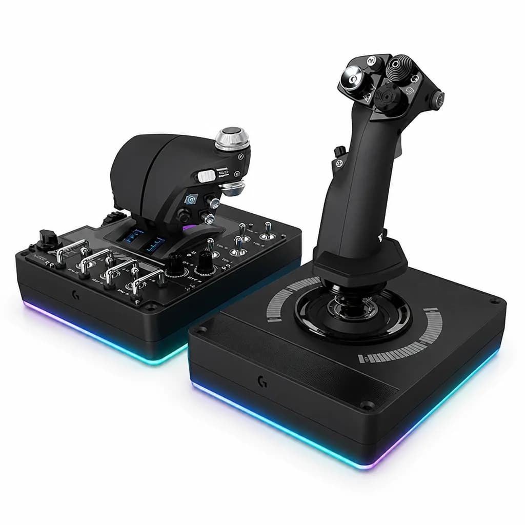 Logitech Throttle Stick Simulation - GX56 H.O.T.A.S. - Rgb Lightening