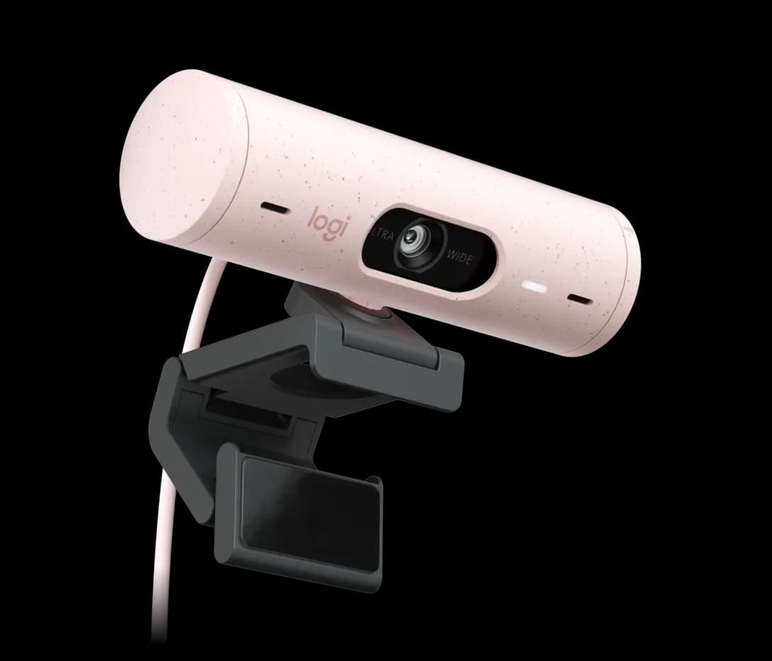 Logitech Brio 500 Full Hd Webcam, Auto Framing, Show Mode, Noise-reducing Mics, Privacy Shutter, Usb-c 4