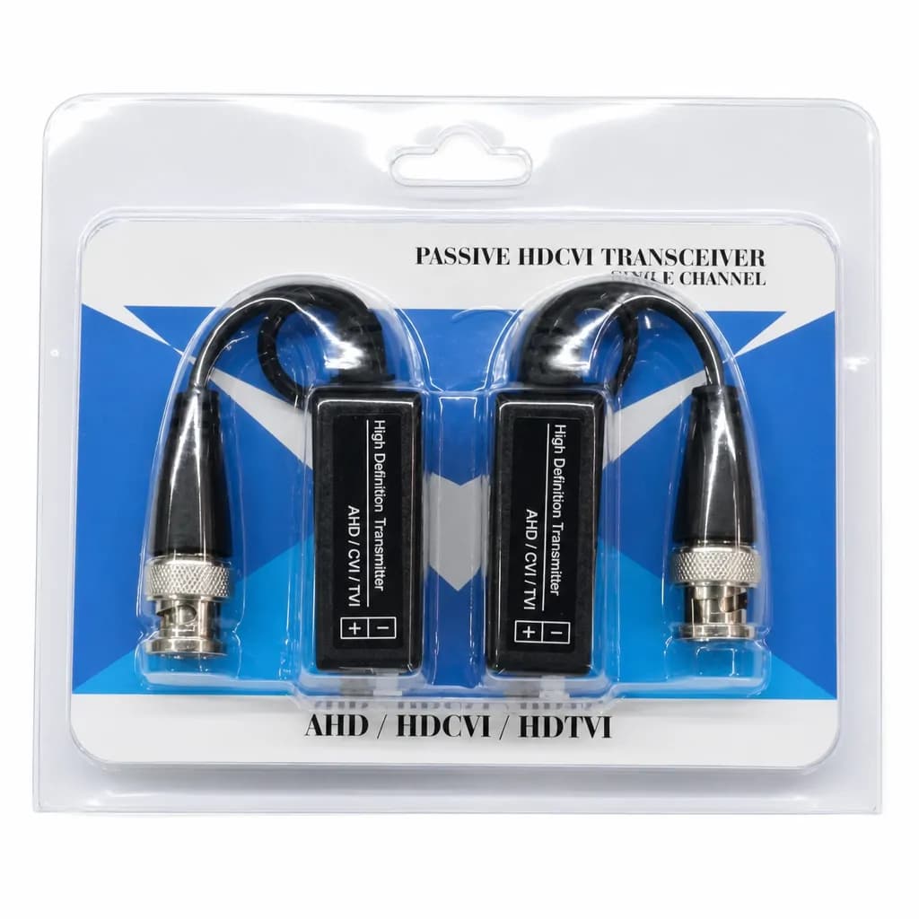 HD CCTV Via Twisted Pairs Adapter Balun Male BNC 4 Pairs