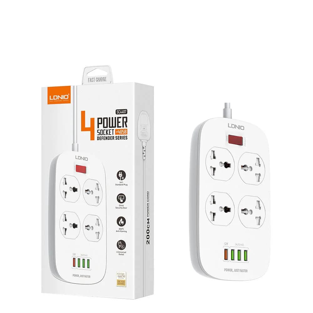 LDNIO SC4407 USB Charging Power Strip 4