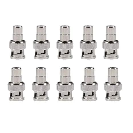 10pcs-bnc Male To Av Female Plug Connector 2