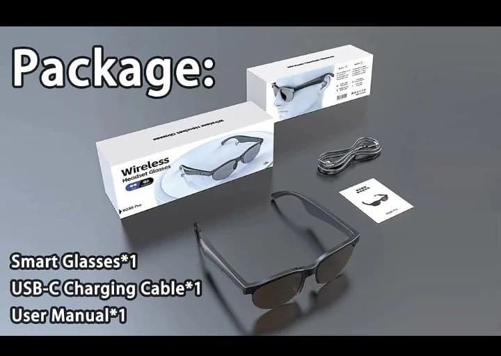 Smart Bluetooth Glasses Headset Calling Glasses XG88Pro 3