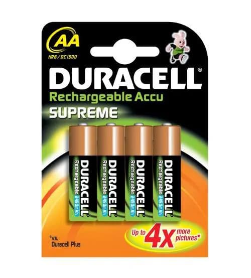 Duracell Supreme Rechargeable Batteries – AA 4