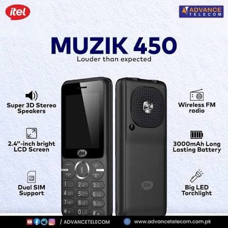 Itel Music 450 2.4-inch 3000mAh 3